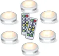 Produktbild: LED Schrankbeleuchtung 6er Set mit Fernbedienung dimmbar für Küche Treppe