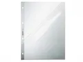 Produktbild: 100 Leitz Prospekthüllen 4784 transparent genarbt 130my oben und seitlich offen