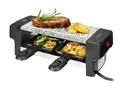 Produktbild: SILVERCREST Raclette Grill 2 Personen  350 Watt Tischgrill Steinplatte Aluminium