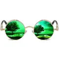 Produktbild: ROCKNIGHT Gothic Steampunk Runde Sonnenbrille für Herren Damen Polarisierter UV-Schutz Metallrahmen