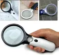 Produktbild: Handgehaltene 3x Lupe mit 3 LED-Lichtern