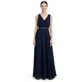 Produktbild: Vera Mont Abendkleid Damen mit Plissee Dekoelemente blau XL (44)