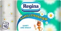 Produktbild: Regina Kamillenpapier Toilettenpapier Sanft Kamille 3-lagig 16 Rollen 150 Blatt
