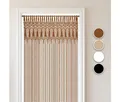 Produktbild: Cozyor Türvorhang Makramee 132 x 200 cm Boho Vorhang Fenstervorhang Raumteiler (1 St), Schlaufen, Baumwolle, braun Schlaufen Wandteppich Wandbehang Raumtrenner Hochzeit