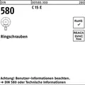 Produktbild: Ringschraube Din 580 M 8 C 15 E Ohne Oberflächenangabe