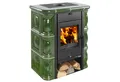Produktbild: Haas + Sohn Kaminofen Haas + Sohn Kaminofen Tirol - Perlschwarz-Grün, 6.3 kW, Kaminofen