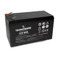 Produktbild: Tecnoware Power Systems - Ersatzbatterie für USV, Videoüberwachungs- und Alarmsysteme, 12V Spannung, 9Ah Kapazität, Faston-Anschluss 6.3 mm, Kompakte Abmessungen 15,1 x 9,4 x 6,5 cm, Weiß, 9AH