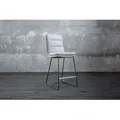 Produktbild: KAWOLA Thekenhocker Vince Thekenstuhl Stoff hellgrau B/H/T: 45x105x58cm
