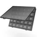 Produktbild: Monatliche Pillen Organizer Einmal am Tag - 30 Tage Pillen Organizer Box - Leicht zu öffnen - Große Fächer Tragbare Tasche für Reisen, Monat Pillenetuis Medizin Organizer (L) (Schwarz)