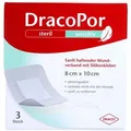 Produktbild: Dracopor Sensitiv 8x10 Cm Steril M.silikonkleber