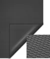 Produktbild: Wiltec Pool Solarfolie 4 x 6 m, schwarz, Poolheizung aus 140 µ starkem PE Film, Poolabdeckung Poolplane Solarplane rechteckig