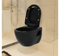 Produktbild: vidaXL Tiefspül-WC, Wand-WC Keramik Schwarz
