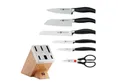 Produktbild: Zwilling Messerblock ***** FIVE STAR (7tlg), Selbstschärfender Messerblock, inkl. 5 Messer + Schere, Bambus