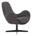 Produktbild: SalesFever Sessel 72 x 69 x 85 cm mit 360° Drehfunktion - Textil Dunkelgrau - 395646