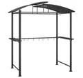 Produktbild: vidaXL Pavillon, Grillpavillon mit Seitenregalen Anthrazit 210x114x230 cm Stahl