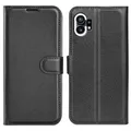 Produktbild: Für Nothing Phone 1 Smart Handy Tasche Schwarz Etuis Kunst-Leder Hülle Book Case