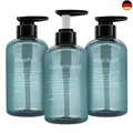 Produktbild: 3er Pack 300ml Shampooflasche Pumpspender, Leere Plastik Seifenspender Flasche