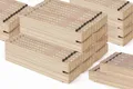 Produktbild: 100 Stk. | Metrie 2m Zollstock Block 52 | Natur | Gehärtete Stahlgelenke