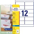 Produktbild: Avery Zweckform J8177-25 Adress-etiketten, A4, 99,1 X 42,3 Mm, 25 Bogen/300 Etiketten, Weiß
