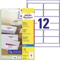 Produktbild: AVERY Zweckform J8177-25 Adressetiketten/Adressaufkleber (300 Etiketten, 99,1x42,3mm auf A4, bedruckbar, selbstklebend, für DIN lang Briefkuverts, Papier matt, Inkjet-Drucker) 25 Blatt, weiß