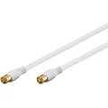 Produktbild: Wentronic Goobay SAT Anschlusskabel, F-Quick, 100% geschirmt, vergoldet, Weiß, 2.5 m - F-Stecker (Quick) <=> F-Stecker (Quick) (62744)