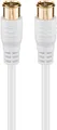 Produktbild: Goobay 62744 F-Quick SAT Antennenkabel (80 dB), 2x geschirmt, 2.5 m, Weiß - verg