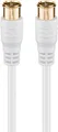 Produktbild: F-Quick SAT-Anschlusskabel (80 dB), doppelt geschirmt, 2,5 m, weiß
