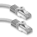 Produktbild: 10m RJ45 Patchkabel mit CAT7 Rohkabel - S/FTP Netzwerkkabel LAN DSL Kabel grau