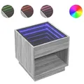 Produktbild: vidaXL Couchtisch mit Infinity-LED Grau Sonoma 50x50x50 cm