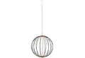 Produktbild: STAR TRADING Pendelleuchte Mounty, LED Hängeleuchte Kugel Mounty, schwarz, 40cm