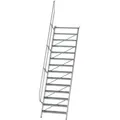 Produktbild: MUNK Treppe 60°  inkl. einen Handlauf, 1000mm Stufenbreite, 14 Stufen