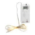 Produktbild: LED Lichterkette Batterie Timer Draht 20 Micro LEDs warmweiß 1,9m silber Innen