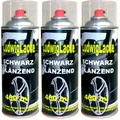 Produktbild: Standardspray 3 Lackspray Schwarz glänzend 400 ml je Spraydose