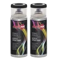 Produktbild: 2x Lackspray 400ml PREMIUM schwarz Acryllack 9005 high Quality glänzend Autolack