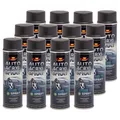 Produktbild: 12x Lackspray CC Autoacryl schwarz matt Spray 500ml Autolack Rallye Sprühlack