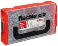Produktbild: fischer FixTainer PowerFast II Spanplattenschraube, vorsortierte Sortimentsbox mit 700 Schrauben und 2 Bits, Senkkopf, Teilgewinde, Vollgewinde und TX-Antrieb, universelles Set zur Befestigung
