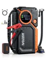 Produktbild: AstroAI Starthilfe Powerbank für PKW mit Kompressor 150PSI, 8000A Auto Starthilfe Powerbank für alle mit Benzin/12L Diesel, Starter Powerbank Eingang/Ausgang, komplettes Zubehörset, Orange
