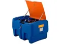 Produktbild: Mobile Tankstelle CEMO Blue-Mobil EASY, mit Tauchpumpe CENTRI SP30 12V, 440 l Tank für AdBlue®, Klappdeckel, B 1180 x T 800 x H 710 mm