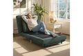 Produktbild: HOMCOM Sessel mit Bett-Funktion, Liegesessel, verstellbare Rückenlehne, Kissen (Relaxsessel, 1-St., Klappsessel), für Wohnzimmer, Schlafzimmer, Dunkelgrün