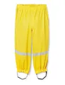 Produktbild: Playshoes Matschhose Regenlatzhose Fleece-Futter Unisex Kinder Wind- und wasserdichte Regenhose Regenbekleidung, gelb Bundhose, 98