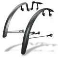 Produktbild: SKS GERMANY SPEEDROCKER XL SET Schutzblech-Set für Gravel-Bikes (mit Streben und Doppelspoiler-Funktion, für extra breite Reifen bis 52 mm, Hochleistungskunststoff), schwarz