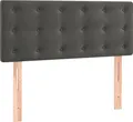 Produktbild: vidaXL Kopfteil Dunkelgrau 80x5x78/88 cm Samt