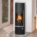 Produktbild: Justus Kaminofen Faro W+ 2.0 Holzofen Speckstein Schwarz 7 kW Kamin Schwedenofen
