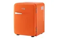 Produktbild: TZS FIRST AUSTRIA Table Top Kühlschrank FA-5172-3-OR, 56.2 cm hoch, 41 cm breit, Mini Kühlschrank 40L, Minibar E lautlos, LED-Beleuchtung, Retro