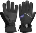 Produktbild: BRUBAKER Winterhandschuhe Wasserdicht und Winddicht - Herren und Damen Handschuhe für kalte Tage - Extra Warme Thermo Skihandschuhe für Ski Snowboard Winter und Schnee - Schwarz Größe M/L