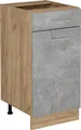 Produktbild: Vicco Küchenunterschrank R-Line, 40 cm ohne Arbeitsplatte, Beton/Goldkraft Eiche