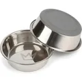 Produktbild: Rudelkönig Edelstahlnapf Hund 2er Set 900 ml Rutschfest BPA Frei