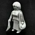 Produktbild: playmobil KLICKY COLOR Frau Figur ELEGANTE DAME mit TASCHENTUCH HANDTASCHE CAPE