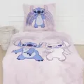 Produktbild: Lilo & Stitch Kinder-Bettwäsche 80x80 + 135x200 cm · 2 teilig · 100% Baumwolle in Biber/Flanell mit Reißverschluss
