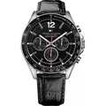 Produktbild: Tommy Hilfiger 1791117 Luke Herren 46 mm 5ATM - Schwarz/Silber